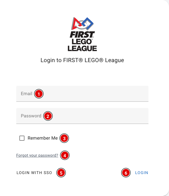 The FLLTools login screen